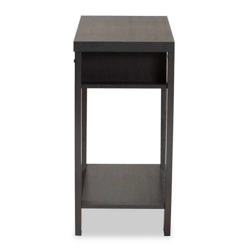 Capote Console Table Modern and Contemporary Espresso Brown Finished Wood 2-Drawer