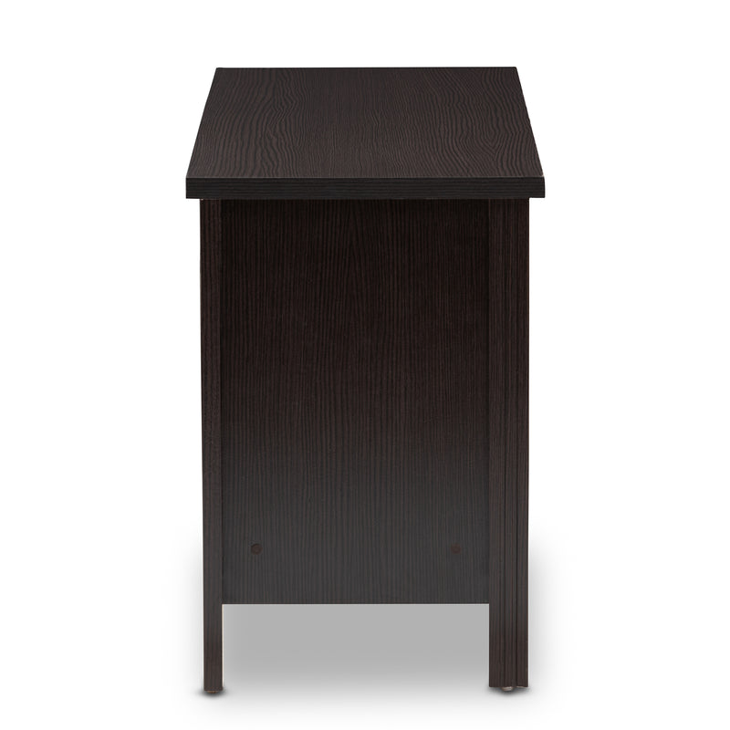 Marley TV Stand Modern Contemporary Wenge Brown Finish for Stylish Living Room Storage and Entertainment Solutions