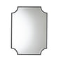 Parcenet Modern Accent Wall Mirror in Black Metal for Stylish Home Decor