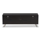 Warwick TV Stand Modern Espresso Brown Finished Wood Entertainment Center with Storage for Living Room