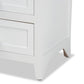 Karsen End Table - Modern White Finished Wood Design with 2 Drawers for Stylish Storage