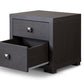 Espresso Silverstone Nightstand - Modern Bedroom Furniture with Sleek Design and Practical Storage Solutions