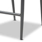 Wendell Outdoor Bar Stool Modern Contemporary Design Grey Finished Rope Metal Construction Stylish Patio Seating