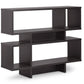 Cassidy Modern Bookshelf 4-Level Dark Brown Storage Unit for Home or Office Stylish Functional Bookcase