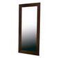 Doniea Modern Rectangle Mirror with Dark Brown Wood Frame Stylish Wall Decor for Home and Office