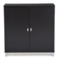 Marcy Sideboard Cabinet Modern and Contemporary Dark Brown Wood Entryway Handbags or School Bags Storage