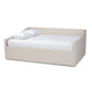 Haylie Daybed - Modern and Contemporary Beige Fabric Upholstered Design