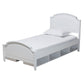 Elise Twin Size 3-Piece Bedroom Set in Classic White Finished Wood for Stylish Kids or Guest Rooms