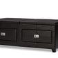 Indy Modern Contemporary Lift-Top Cocktail Ottoman Table with Storage Drawers and Serving Tray for Versatile Living Room Use