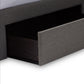 Rene Platform Bed - Modern and Contemporary Grey Fabric 4-Drawer Storage