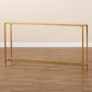 Alessa Console Table - Modern Glam Design with Gold Metal and Mirrored Glass Accents for Elegant Home Decor