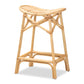 Elgon Rattan Counter Stool in Modern Bohemian Natural Brown for Stylish Home Decor