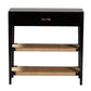 Freya Console Table Modern Bohemian Design Black Finished Bayur Wood with 1 Drawer for Stylish Storage