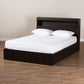 Blaine Queen Size Platform Storage Bed - Modern Dark Brown Wood with 6 Drawers for Organized Bedroom Storage