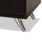 Warwick End Table - Modern Espresso Brown Finished Wood Accent Table for Living Room or Bedroom