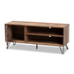 Iver Modern Rustic Oak Finished 1-Door Wood TV Stand for Living Room Entertainment Center