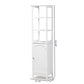 Beltran Bathroom Storage Cabinet Modern White Finished Wood Organizer for Stylish Home Décor and Efficient Space Management