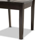 Zamira Dining Set Modern Contemporary Transitional Dark Brown Finished Wood 5-Piece