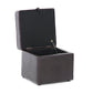 Sydney Brown Modern Ottoman - Chic Storage Ottoman for Living Room and Bedroom Decor