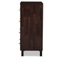 Maison Storage Chest Modern and Contemporary Oak Brown Finish Wood 4-Drawer