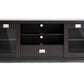 Matlock Modern TV Stand with Glass Doors and Storage Shelves for Living Room Entertainment Center