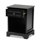 Chase End Table Modern Transitional Black Finished 1-Drawer Wood