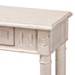 Ariella Console Table Country Cottage Farmhouse Style with 1 Drawer in White Finish