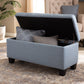 Fera Ottoman Modern and Contemporary Beige Fabric Upholstered Storage