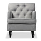 Bethany Rocking Chair Modern and Contemporary Grey Fabric Upholstered Button-tufted