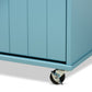 Liona Kitchen Storage Cart Modern Sky Blue Finished Wood with Ample Storage Space and Versatile Design for Your Home