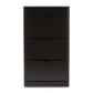 Cayla Modern Black Wood Shoe Cabinet for Stylish Entryway and Hallway Storage Solutions