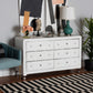 Luminescence Dresser - Black Faux Leather Upholstered