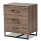 Daxton Storage Chest - Modern Rustic Oak Finished Wood with 3 Drawers for Stylish Organization