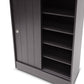 Espresso Shoe Rack Cabinet for Stylish Storage and Home Décor