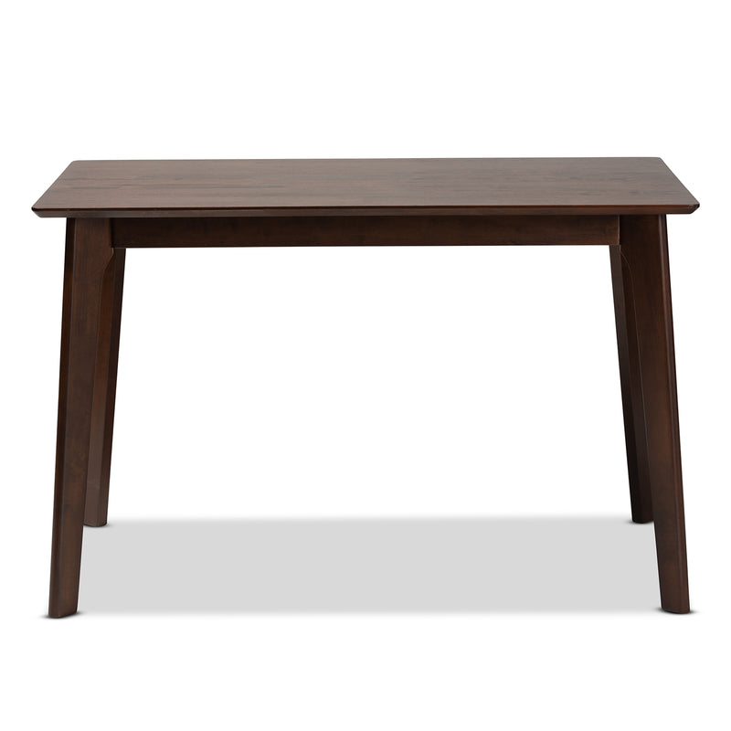 Seneca Dining Table Modern Contemporary Dark Brown Finished Wood Design for Stylish Dining Spaces