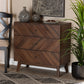 Hartman Mid-Century Modern 3-Drawer Storage Chest in Walnut Brown Finished Wood for Stylish Organization and Décor