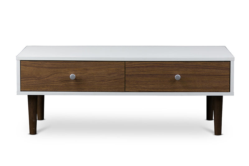 Gemini Contemporary Wood Coffee Table with Modern Design and Stylish Finish