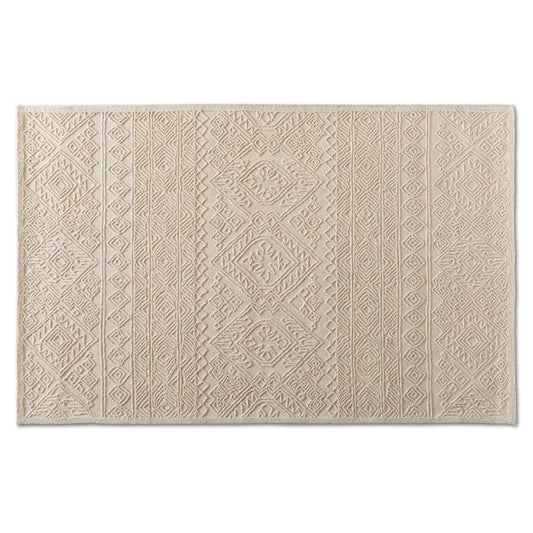 Linwood Area Rug Modern Ivory Hand-Tufted Wool Design for Stylish Home Decor