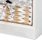 Rianne Storage Unit Modern White Finished Wood with 4 Baskets for Organized Living and Stylish Home Décor