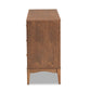 Landis Mid-Century Modern Dresser 6-Drawer Ash Walnut Finished Wood Storage for Bedroom or Living Room