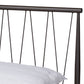 Samir Modern Industrial Full Size Platform Bed Black Metal Sturdy Frame Contemporary Design