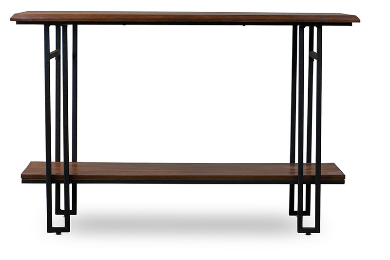 Newcastle Console Table Stylish Wood and Metal Design for Entryway or Living Room Decor