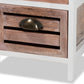 Palta Storage Unit Modern Two-Tone Wood Design with 3 Drawers in White and Oak Brown Finish for Stylish Organization