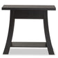 Herman Console Table Modern and Contemporary Dark Brown Finished Wood 1-Drawer