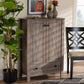 Derek Shoe Cabinet - Modern Rustic Oak Finished Wood with 1 Drawer for Stylish Storage Solutions