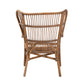 Lamaria Modern Bohemian Rattan Armchair in Natural Brown - Stylish Design for Living Room or Patio Seating