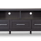 Espresso TV Stand with Three Drawers for Organized Entertainment Storage Solutions