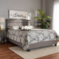 Ansa Bed - Modern and Contemporary Beige Fabric Upholstered