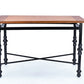 Broxburn Industrial Dining Table Wood and Metal Design for Modern Homes Rustic Style Durable Construction