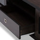 Beasley TV Cabinet 70-Inch Dark Brown with 2 Sliding Doors and Drawer